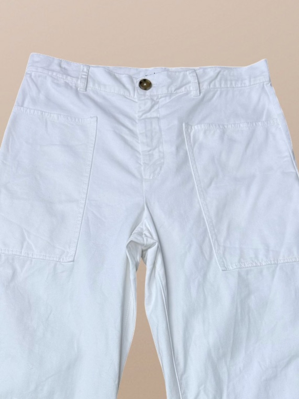 Velvet by Graham & Spencer White
Brylie Cotton Sanded Twill Utility Barrel Pant. - Picture 4 of 12